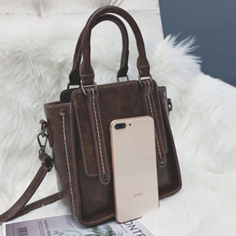 Korejská Crossbody Kabelka Z Pu Vlákna