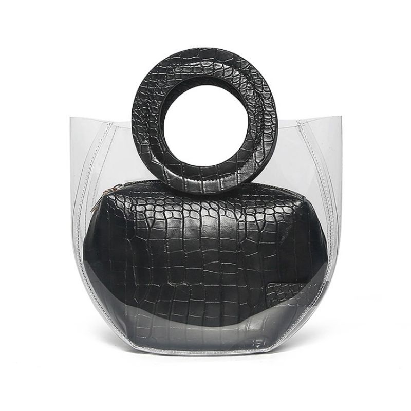 Závitové Tašky Pvc Alligator Hobos Tote Bag