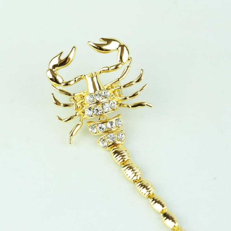 Scorpion Diamante Charm Náramek