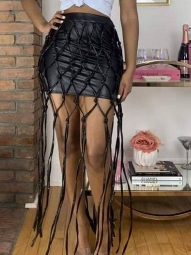 Obyčejná Patchworková Dámská Sukně Bodycon Fashion