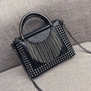 Rivet Pu Plain Rectangle Crossbody Kabelky