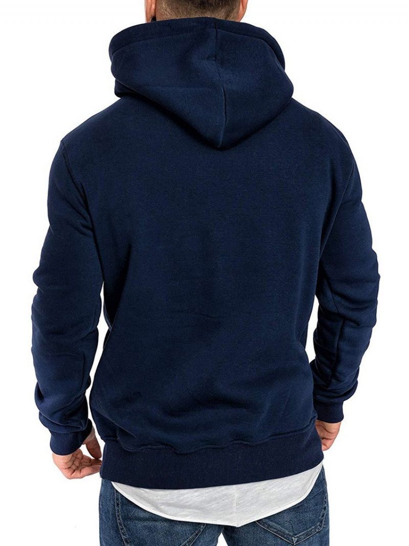 Pánské Mikiny Pro Volný Čas Fleece Plain Pullover