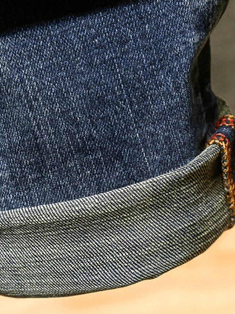 Nošené Letter Pencil Kalhoty Na Zip European Jeans