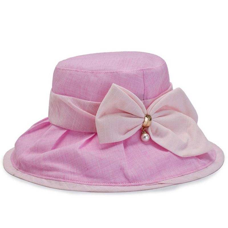 Bucket Hat Bowknot Fall Klobouky