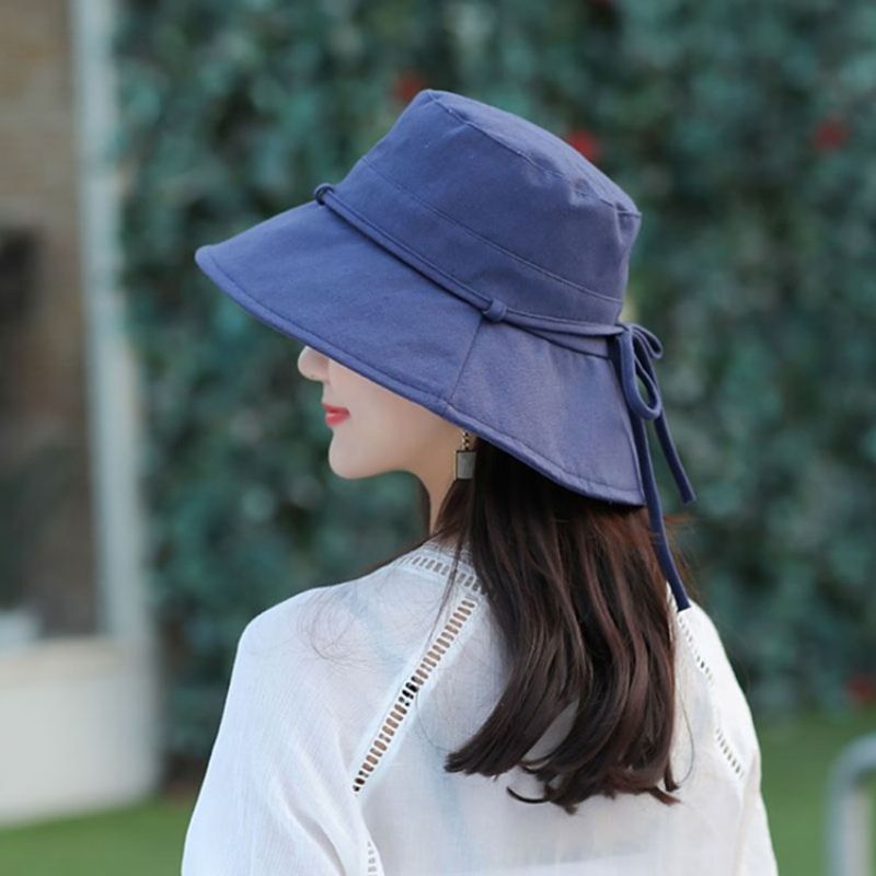 Korejský Bowknot Fall Plain Hat