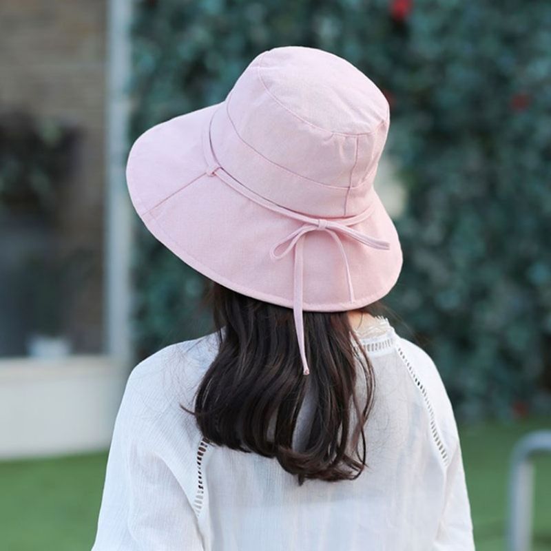 Korejský Bowknot Fall Plain Hat