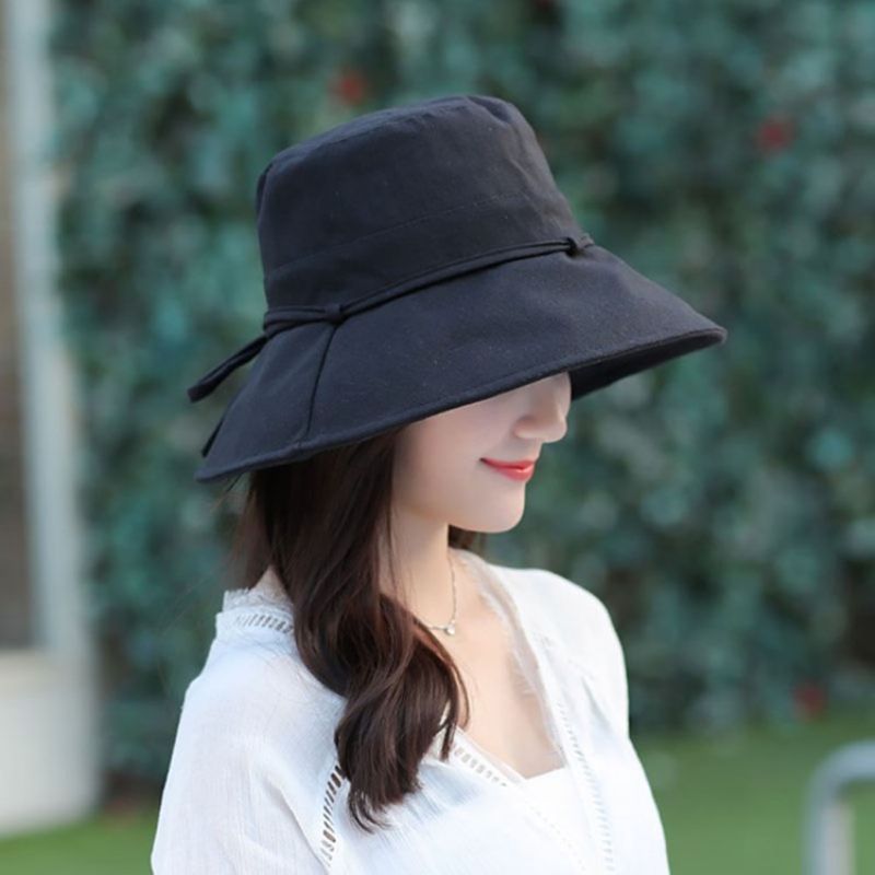 Korejský Bowknot Fall Plain Hat