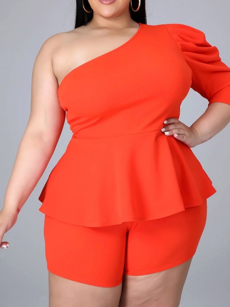 Tričko Plain Office Lady Straight Dvoudílné Dámské Soupravy Kraťasy Soupravy Plus Size