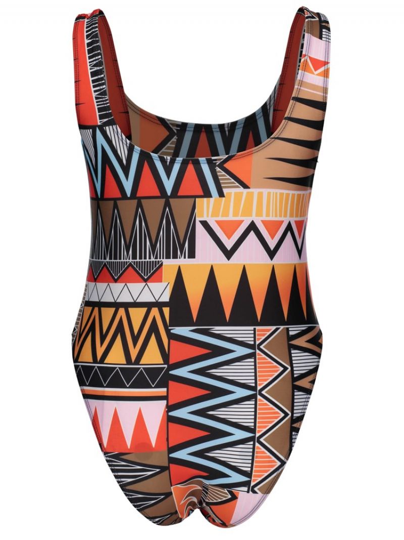 Špagetové Plavky Dashiki African Print Plus Size