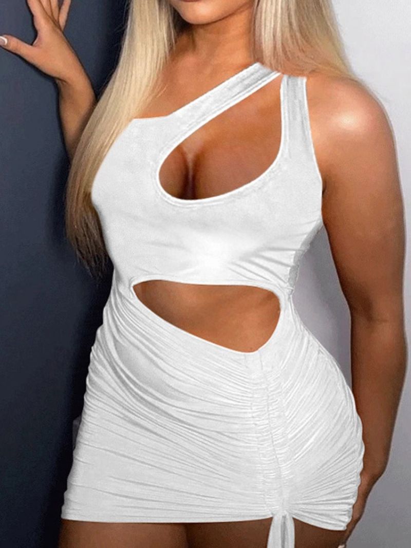 Módní Bodycon Šaty Bez Rukávů Nad Kolena