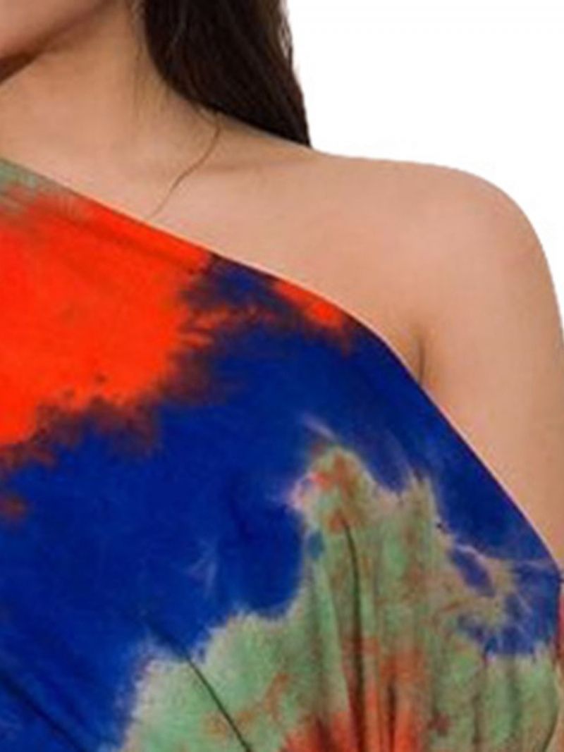 Dvoudílné Dámské Triko A Sukně Sexy Tie-dye Bodycon