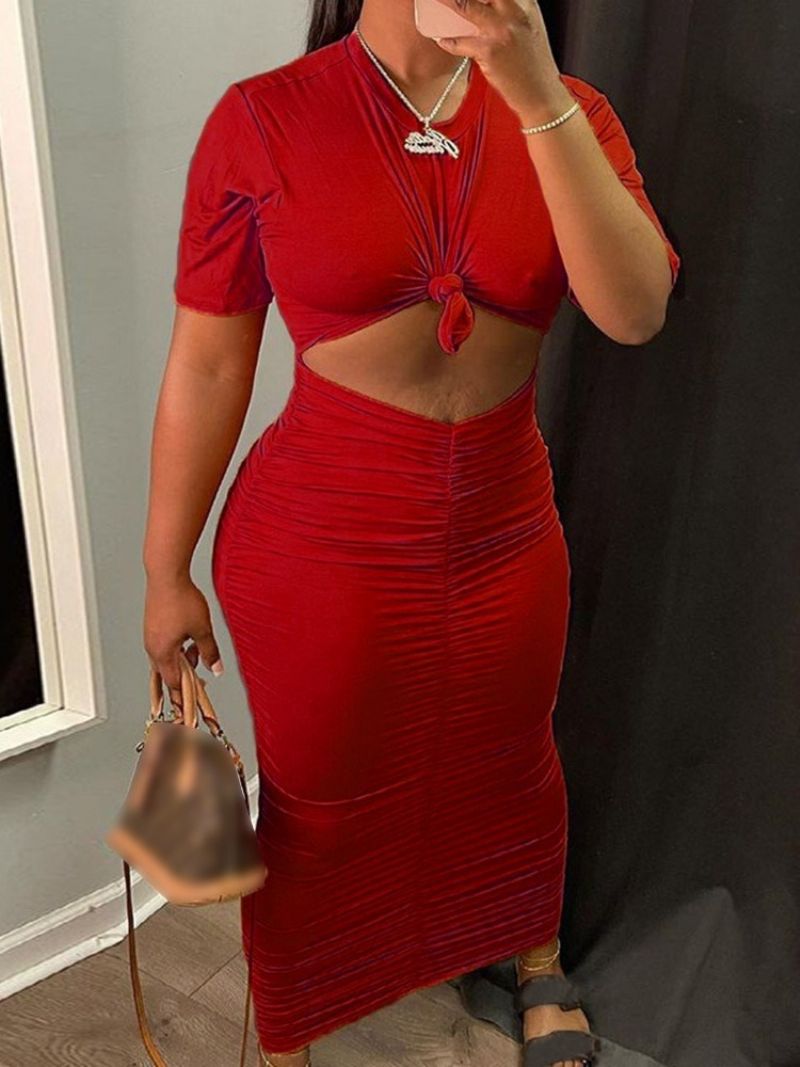 Sexy Trička S Kulatým Výstřihem Bodycon Dvoudílné Sady Dámská Sukně