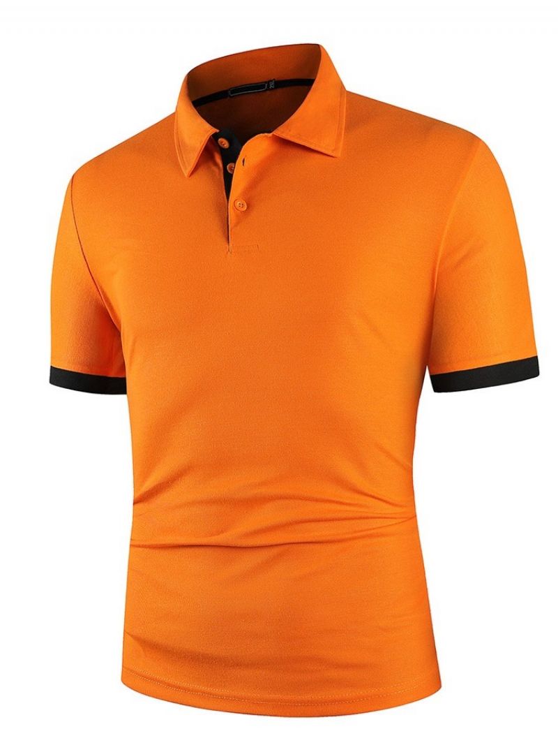 Hot Sale Patchwork European Color Block Polo Tričko