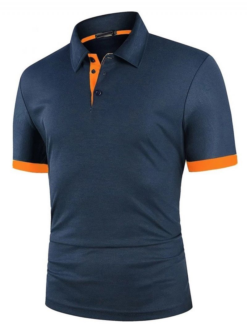 Hot Sale Patchwork European Color Block Polo Tričko