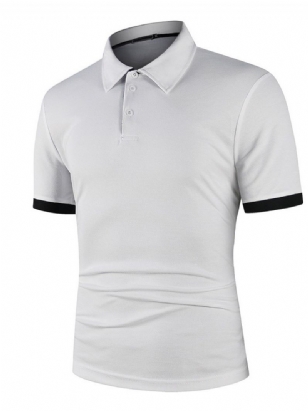 Hot Sale Patchwork European Color Block Polo Tričko