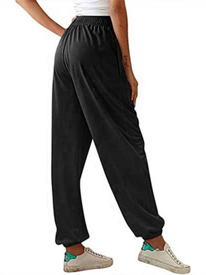 Dámské Kalhotky Pocket Slim Plain Full Length Pencil Pants