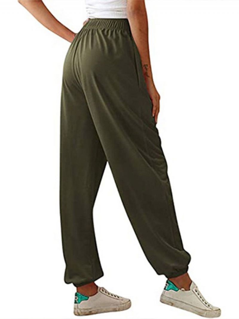 Dámské Kalhotky Pocket Slim Plain Full Length Pencil Pants