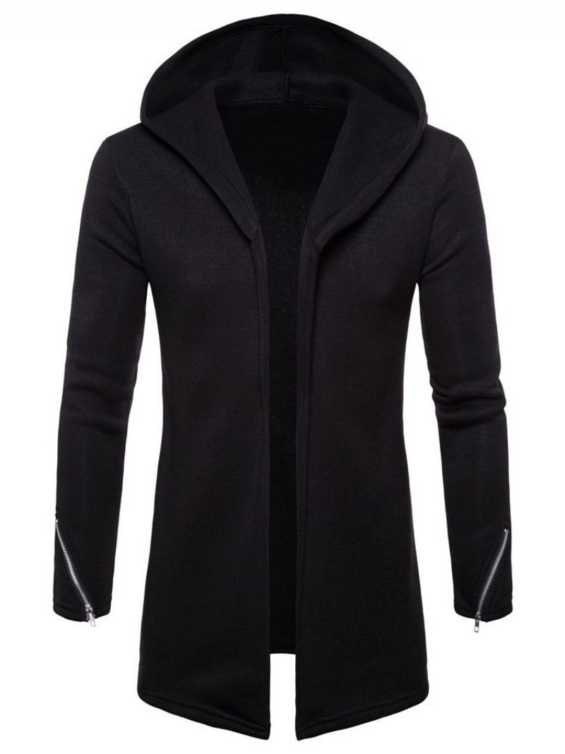 Mikiny Na Zip Cardigan Plain European Fall