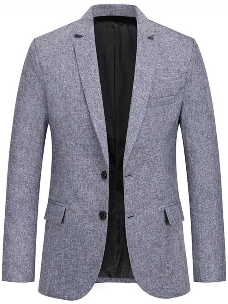 Ležérní Slim Plain Lapel Blazer