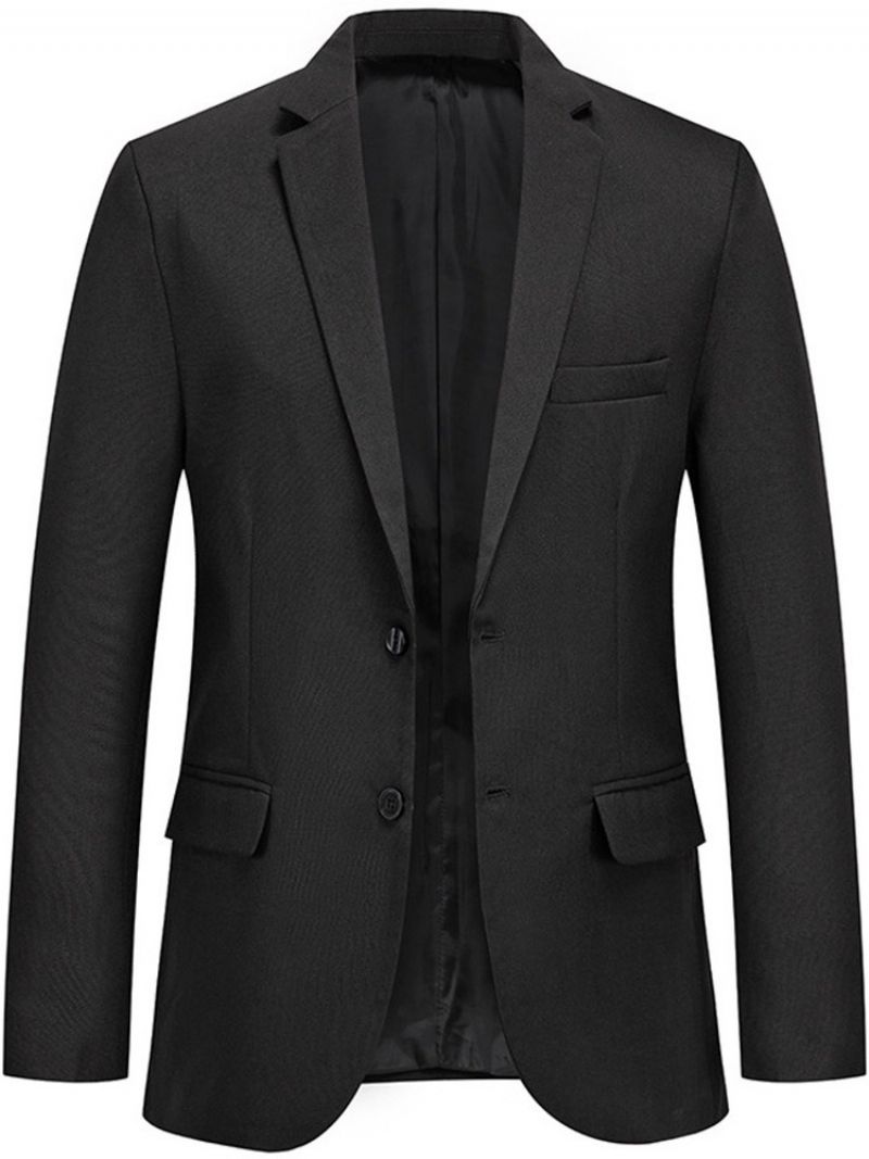 Ležérní Slim Plain Lapel Blazer