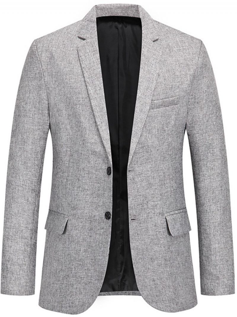 Ležérní Slim Plain Lapel Blazer