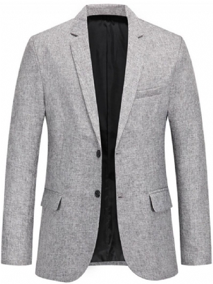 Ležérní Slim Plain Lapel Blazer