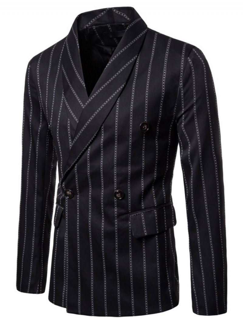 Potisk Casual Stripe Leisure Blazer