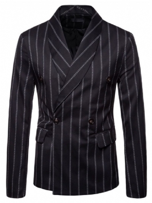 Potisk Casual Stripe Leisure Blazer