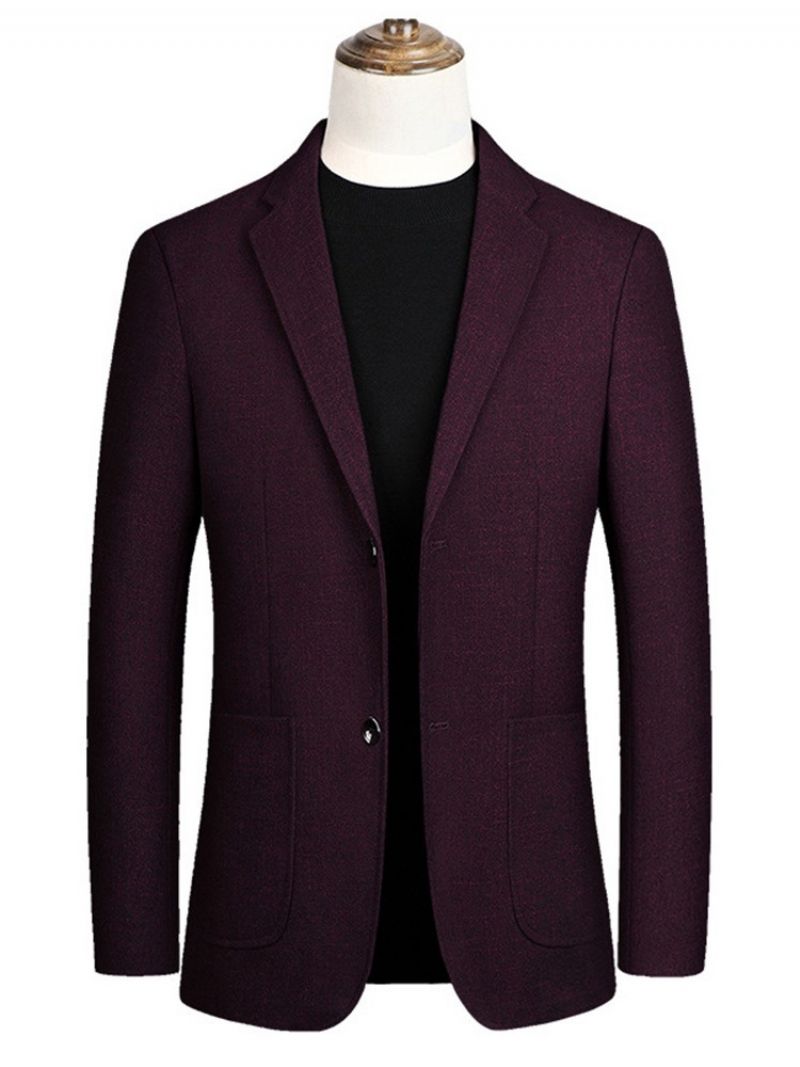 Slim Notched Lapel Ol Blazer