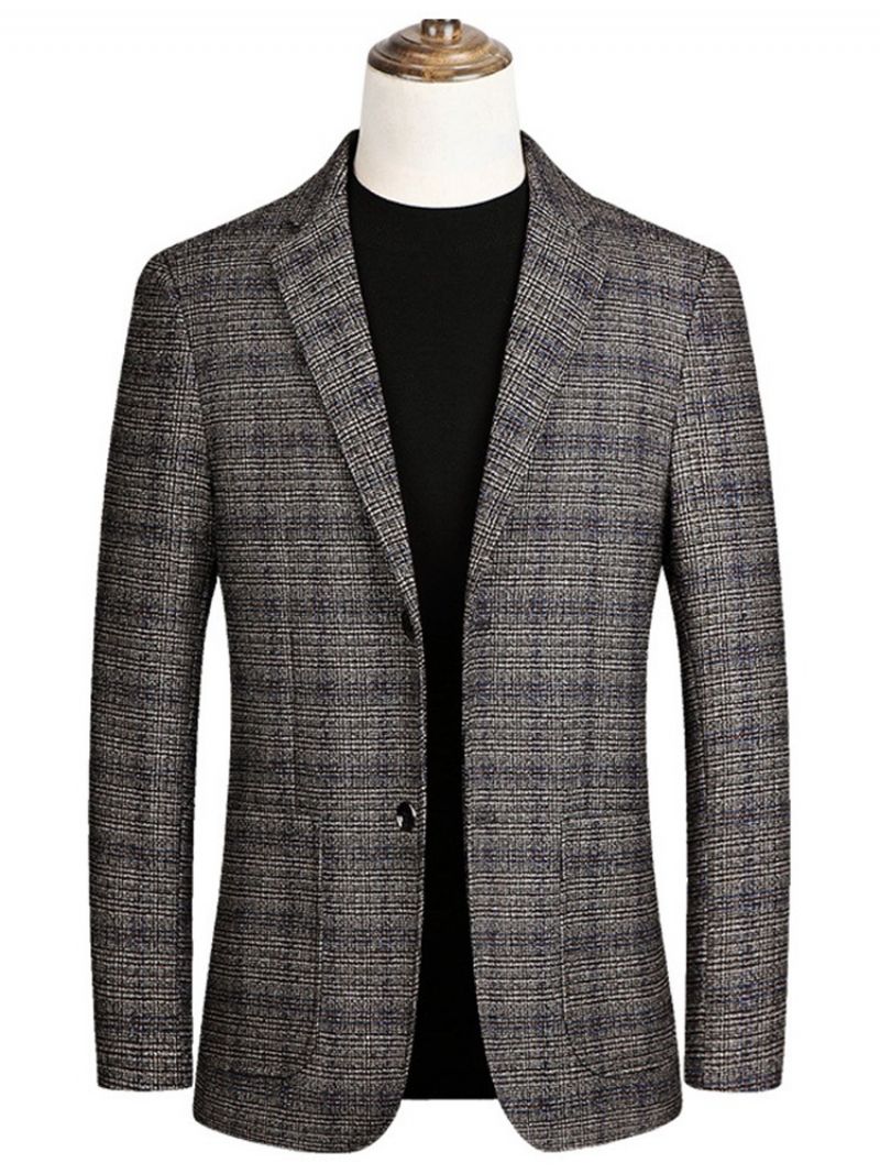 Slim Notched Lapel Ol Blazer