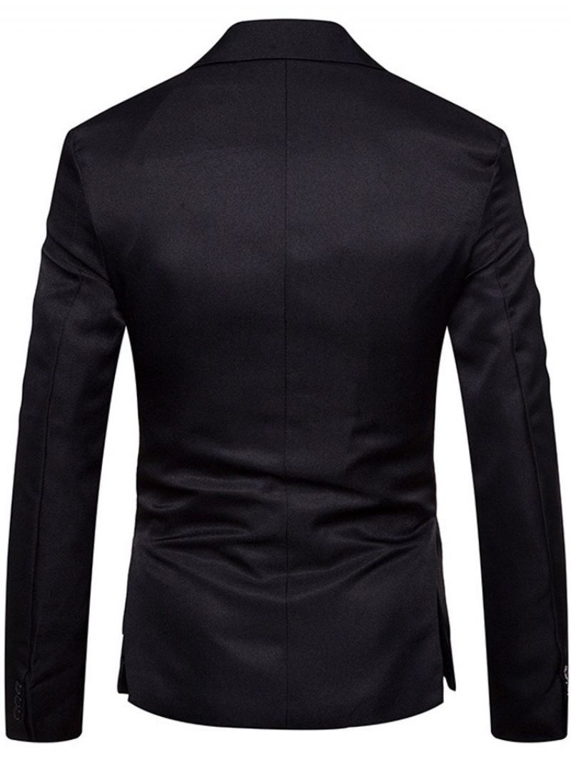 Slim Plain One Button Fashion Blazer