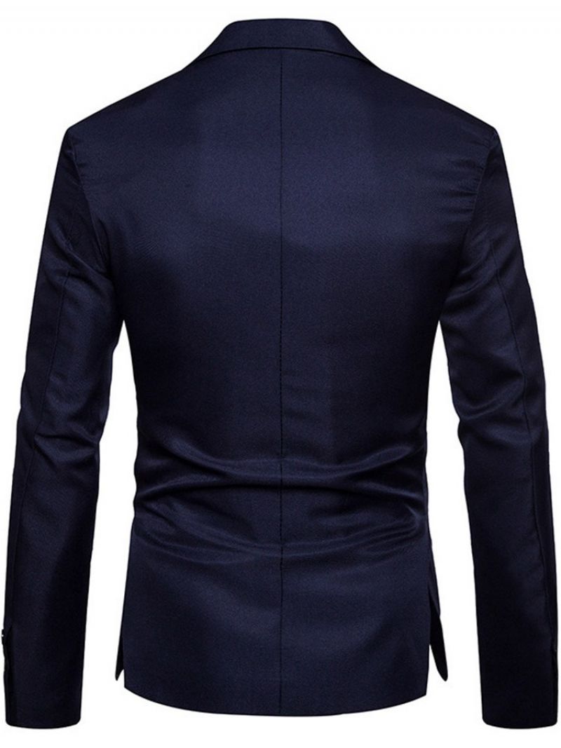 Slim Plain One Button Fashion Blazer