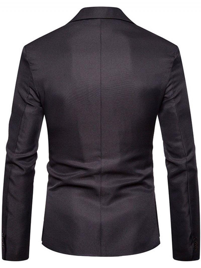 Slim Plain One Button Fashion Blazer