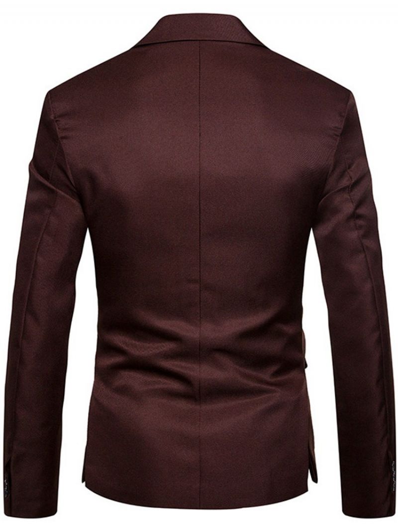 Slim Plain One Button Fashion Blazer