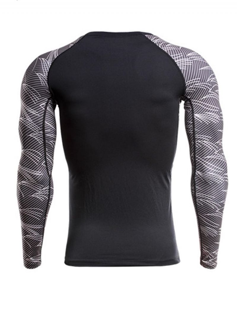 Barevný Pulovr S Dlouhým Rukávem Quick Dry Gym Sports Tops