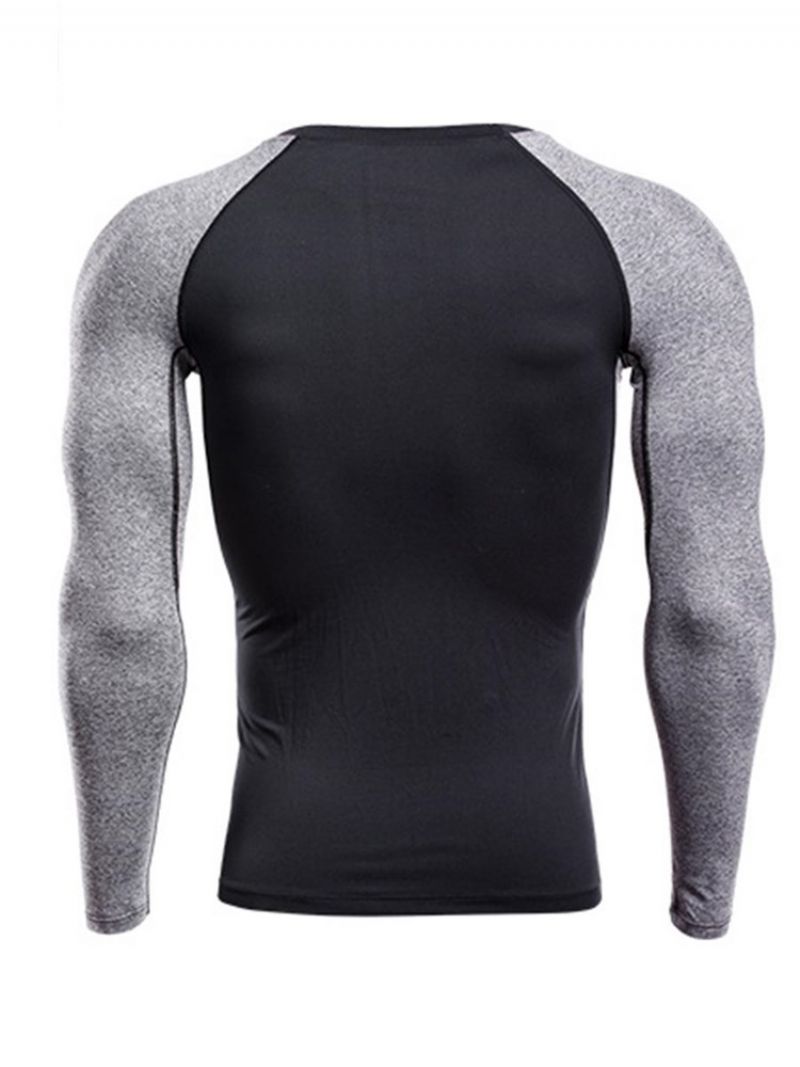 Barevný Pulovr S Dlouhým Rukávem Quick Dry Gym Sports Tops