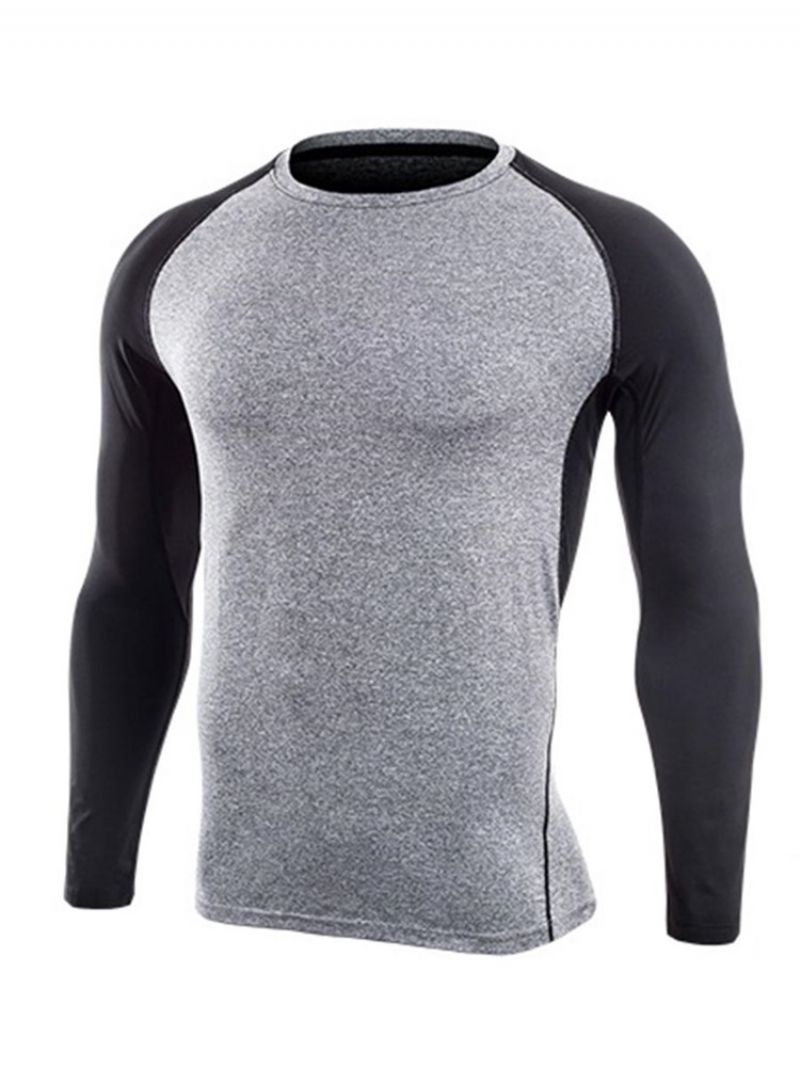 Barevný Pulovr S Dlouhým Rukávem Quick Dry Gym Sports Tops