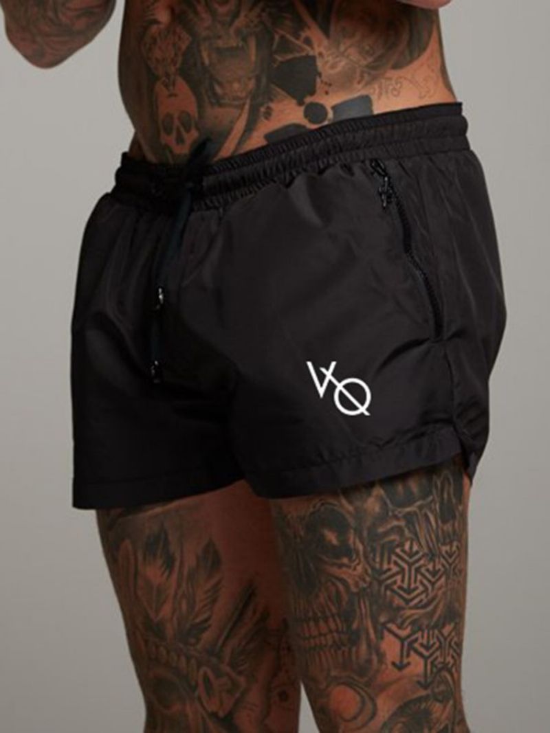 Pánské Sportovní Kalhoty Quick Dry Letter Shorts