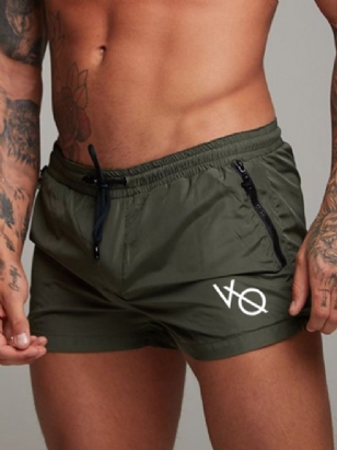 Pánské Sportovní Kalhoty Quick Dry Letter Shorts