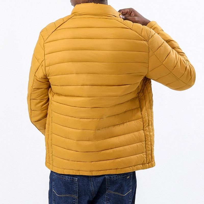 Kapesní Límeček S Jednoduchým Zipem Casual Down Jacket