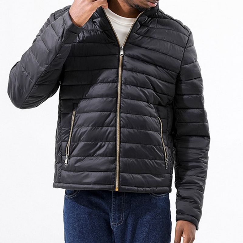 Kapesní Límeček S Jednoduchým Zipem Casual Down Jacket