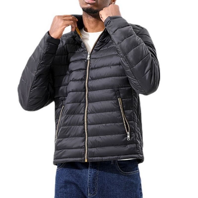 Kapesní Límeček S Jednoduchým Zipem Casual Down Jacket