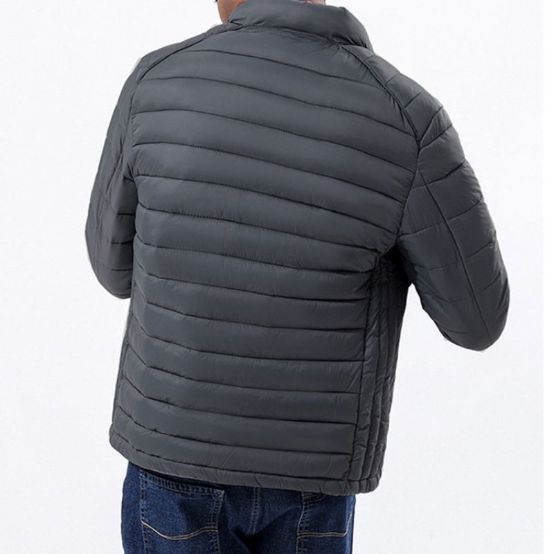 Kapesní Límeček S Jednoduchým Zipem Casual Down Jacket