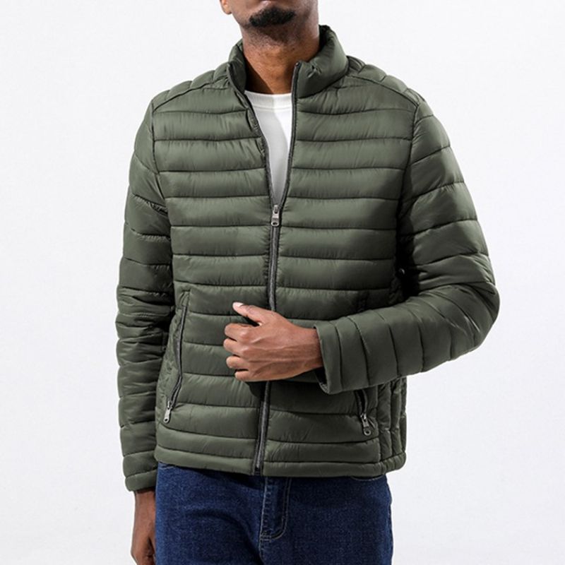 Kapesní Límeček S Jednoduchým Zipem Casual Down Jacket