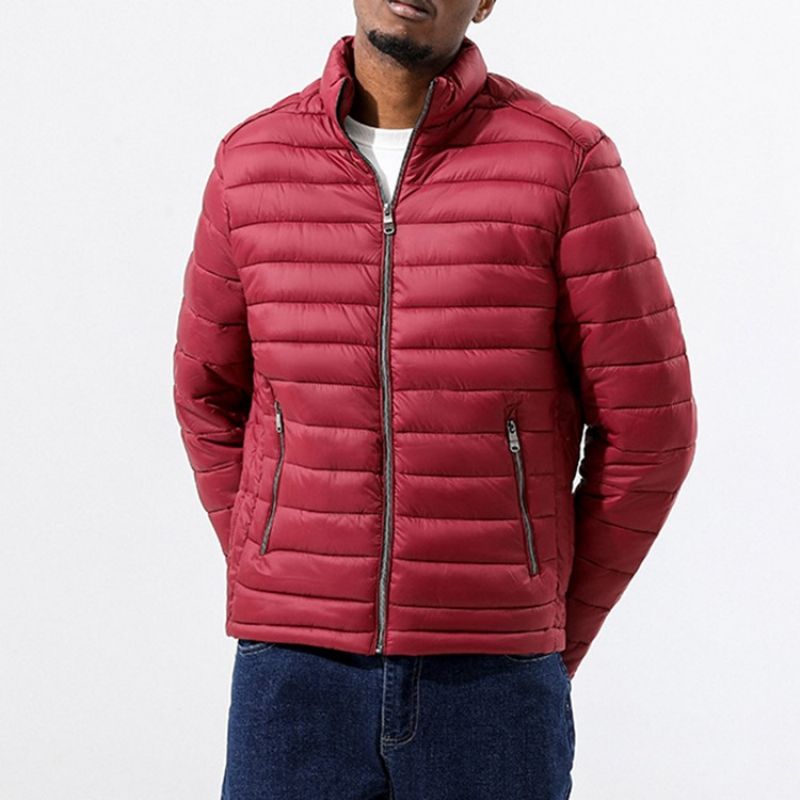 Kapesní Límeček S Jednoduchým Zipem Casual Down Jacket