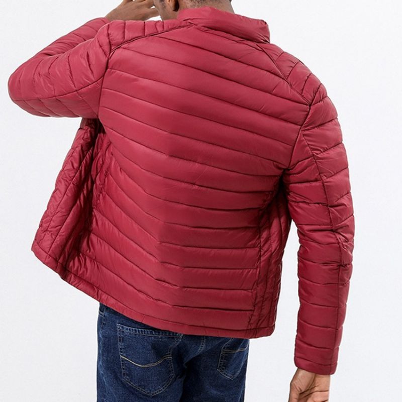 Kapesní Límeček S Jednoduchým Zipem Casual Down Jacket