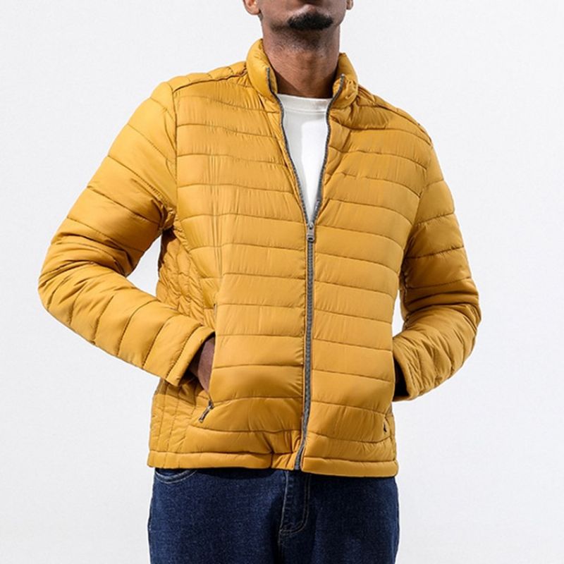 Kapesní Límeček S Jednoduchým Zipem Casual Down Jacket