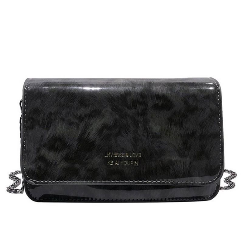 Crossbody Kabelka Pu Chain Leopard Print