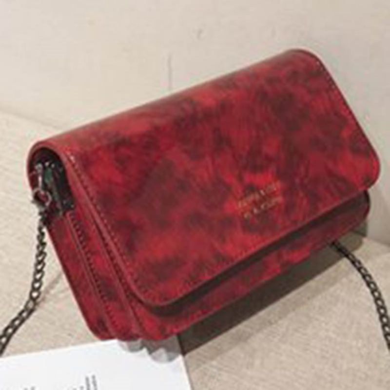 Crossbody Kabelka Pu Chain Leopard Print