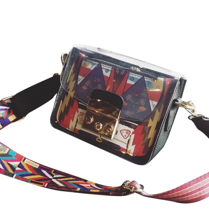 Crossbody Kabelky Lock Pu Cartoon Flap